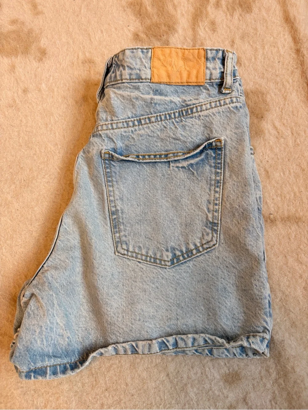 Zara Vintage Light Wash Denim Shorts